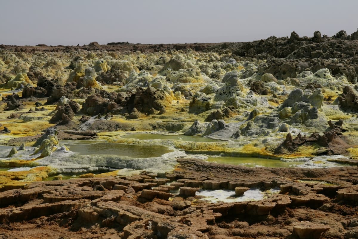 Dallol sulfur springs, Danakil Depression