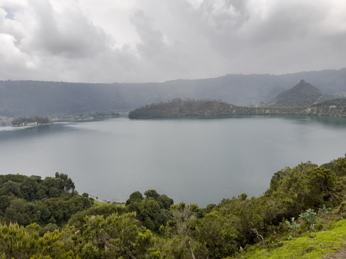 Crater lake at Bishoftu, Ethiopia